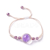 Handmade Dry Pressed Flower Link Bracelet for Girl Women LS-BJEW-C004-01J-1