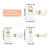 90Pcs 3 Style ABS Imitation Pearl & Brass Pendants KY-PH0001-22-4