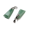 Natural Green Aventurine Faceted Pendants G-F774-02B-2