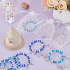 9Pcs 4 Styles Alloy Oval & Cross with Jesus Charm Bracelets BJEW-GO0001-35-4
