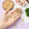 9Pcs 9 Styles Brass Micro Pave Cubic Zirconia Pendants KK-CJ0003-09-4