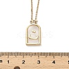 Arch Brass Pendant Necklaces LS-NJEW-H051-05G-5