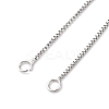 1MM Brass Box Chain Necklace Making NJEW-D302-79P-2