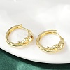 Snake Brass Micro Pave Cubic Zirconia Hoop Earrings EJEW-L299-03G-3