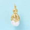 Shell Pearl Pendants KK-C004-10G-2