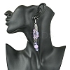 Brass Heart Dangle Earrings EJEW-FS00044-3