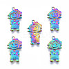 Ion Plating(IP) 304 Stainless Steel Pendants STAS-N098-183M-2