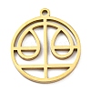 304 Stainless Steel Pendants STAS-Z043-01G-1