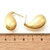 Rack Plating Brass Twist Teardrop Stud Earrings for Women X-EJEW-K247-02G-4