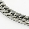 Tarnish Resistant 201 Stainless Steel Cuban Link Chain Necklaces LS-NJEW-F039-23-2