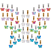 40Pcs 10 Styles Glass European Dangle Charms PALLOY-PH01829-1