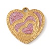 304 Stainless Steel Enamel Pendants LS-STAS-K312-02B-G-1