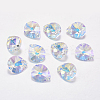 Faceted K9 Glass Rhinestone Charms RGLA-F053-C-001AB-1