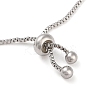 Alloy Crystal Rhinestone Box Chain Slider Bracelets LS-BJEW-F469-01P-3
