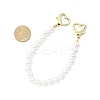 ABS Plastic Imitation Pearl Round Beaded Purse Decorative Chains HJEW-JM04460-3