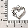 304 Stainless Steel Pendants STAS-H223-19AS-04-3