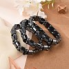 Valentine Day Gifts for Husband Stretchy Magnetic Synthetic Hematite Bracelet X-IMB005-1