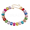 Alloy Colorful Rhinestone Cup Chain Necklaces for Women FS-WG72CA4-01-2