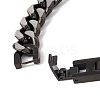 Ion Plating(IP) 304 Stainless Steel Curb Chains Bracelet for Men Women BJEW-B063-01B-5