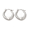 304 Stainless Steel Heart Hoop Earrings for Women EJEW-L237-05P-1