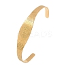 Saint Benedict Religion 304 Stainless Steel Cuff Bangles for Women BJEW-S181-01G-2