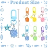 6Pcs Tortoise Luminous Resin Pendant Decorations HJEW-YW00192-3