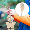 20 Sets 10 Style DIY Unfinished Wood Wind Chime & Bird House Making Kits DIY-BC0012-21-6