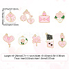 45Pcs 9 Styles Valentine's Day Theme Alloy Enamel Pendants FIND-CJ0003-74-2