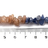 Natural Orange Moonstone & Green Aventurine & Blue Aventurine Beads Strands G-L610-A09-01-4