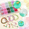 552Pcs 11 Colors Frosted Baking Paint Glass Beads DGLA-FS0001-14-3
