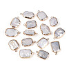 Natural Keshi Pearl Rectangle Pendants PEAR-S020-D10-1