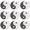40Pcs 2 Colors Alloy Enamel Pendants ENAM-SC0005-38-1
