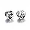 Hollow 925 Sterling Silver European Beads OPDL-L017-012TAS-1