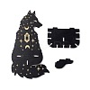 Black Hanging Wooden Crystal Display Shelf ODIS-G015-01E-2
