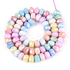 Anti-Tarnish Electroplate Glass Beads Strands X-GLAA-T025-8mm-11B-2