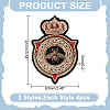 8Pcs 2 Styles Polyester with Iron Patches PATC-HY0001-82-2