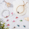 48pcs 6 Colors Alloy Enamel Connector Charms ENAM-SC0004-22-4
