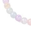 Natural Selenite Round Beaded Stretch Bracelets for Women G-U005-02B-2