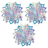 PET Snowflake Pendant Decorations AJEW-WH20020-014B-1