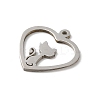 Non-Tarnish 201 Stainless Steel Pendants LS-STAS-E206-06P-06-2
