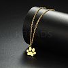 304 Stainless Steel Pendants STAS-E501-01G-01-2