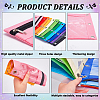12Pcs 12 Colors Oxford Fabric Pen Bag AJEW-FG0005-16-3