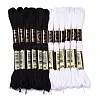 12 Skeins 2 Colors 6-Ply Polyester Embroidery Floss OCOR-M009-01B-11-1