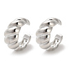 Brass Cuff Earrings EJEW-L270-001P-1