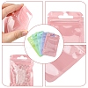 50Pcs 5 Colors Rectangle Plastic Yin-Yang Resealable Packaging Bags ABAG-YW0001-06-4