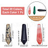 Beads 20Pcs 20 Style Natural & Synthetic Gemstone Beads G-NB0003-02-2