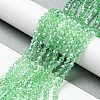 Transparent Electroplate Glass Beads Strands EGLA-A039-T3mm-A24-4