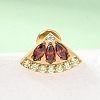 F136 Titanium Pave Cubic Zirconia Fruit Internally Threaded Labrets ME-CBA9828-06A-G-1