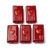 Baking Paint Glass Enamel Beads LAMP-Q045-07E-1