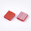 Electroplate Opaque Glass Seed Beads SEED-S023-18C-02A-2